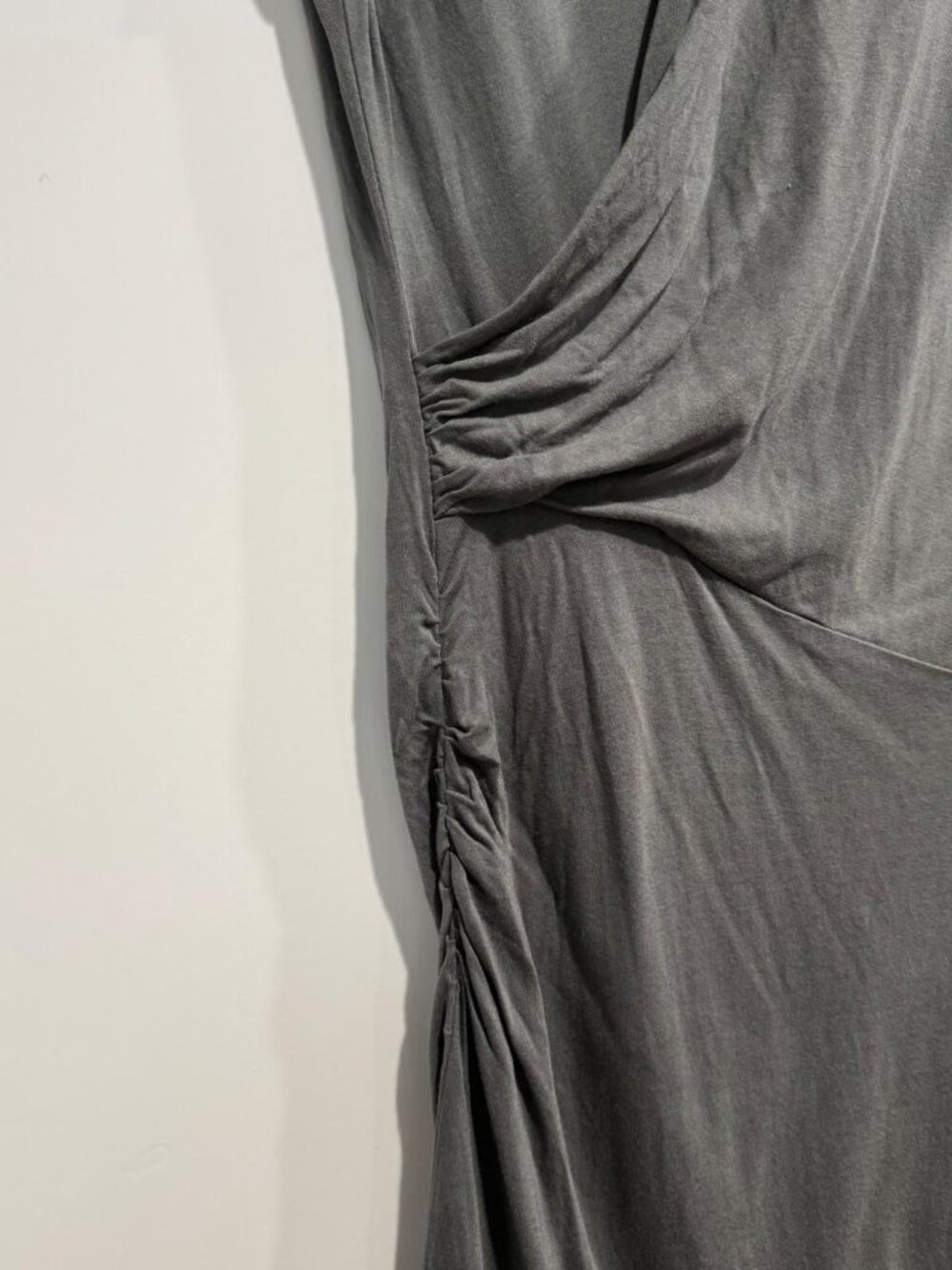Draped Ruched Midi Dress